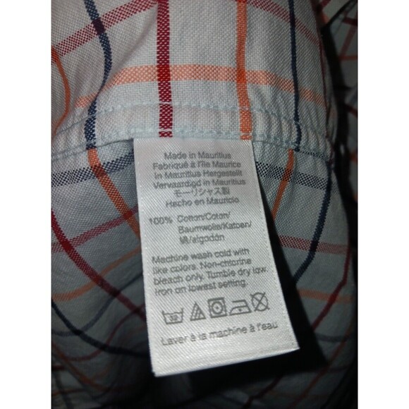 J.Crew Shirt Men XL White Multi-Color Plaid Slim‎ Flex Oxford Button Down L/S - Picture 3 of 8